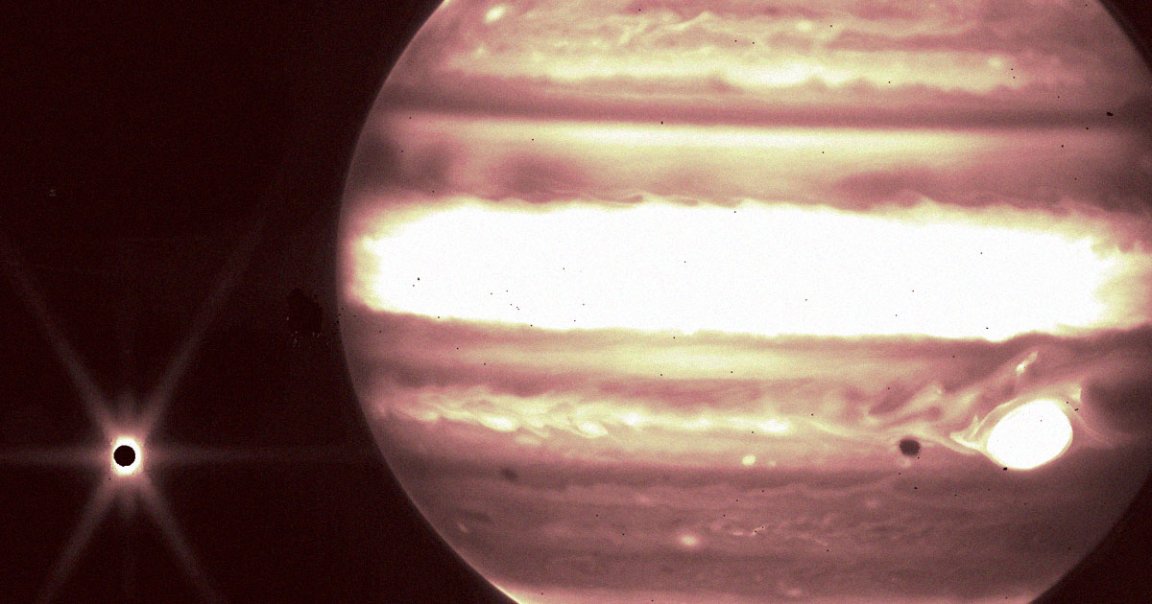 NASA has released stunning new images of Jupiter and its moon Europa, taken by its groundbreaking new James Webb Space Telescope.