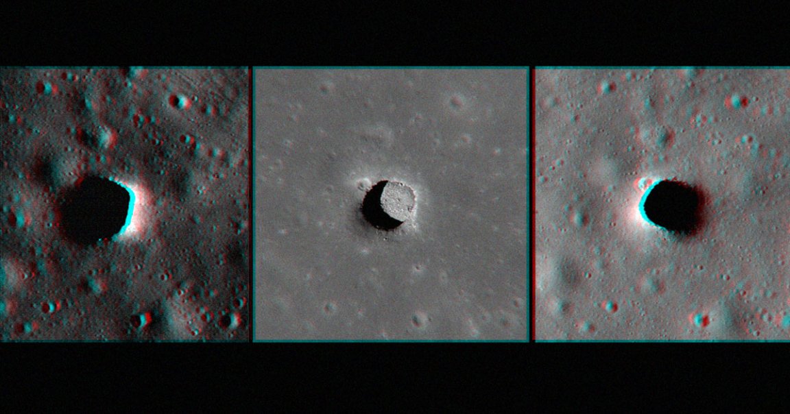 A team of researchers have discovered "pits" in the lunar surface which, according to their computer modeling, sit at a balmy 63 degrees Fahrenheit.
