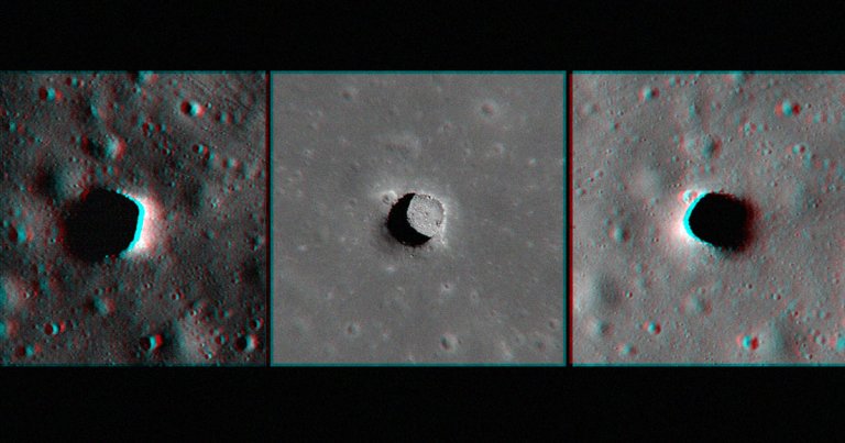 A team of researchers have discovered "pits" in the lunar surface which, according to their computer modeling, sit at a balmy 63 degrees Fahrenheit.