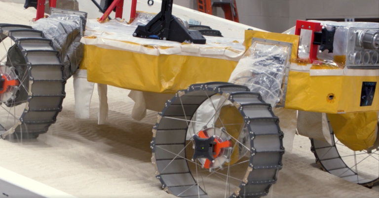 NASA’s Volatiles Investigating Polar Exploration Rover, or VIPER, is doing lunar terrain tests as NASA prepares it for a Moon mission.
