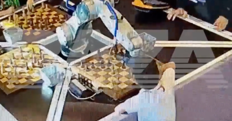 A chess robot playing three games at once broke a 7-year-old boy's finger in a tournament that ended Thursday in Russia. Officials say the bot was confused.