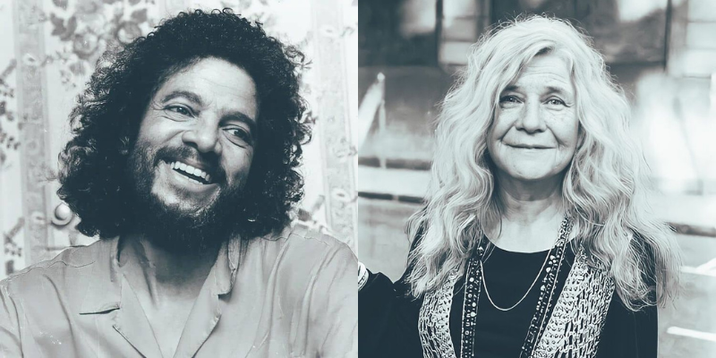 AI-enhanced portraits of Michael Jackson (L) and Janis Joplin (R) show how they might look if they'd aged. Images via Alper Yesiltas.