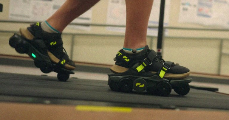 Shift Robotics claims its Moonwalkers, a dorky-looking pair of shoe attachments, will increase your walking speed by up to 250 percent.