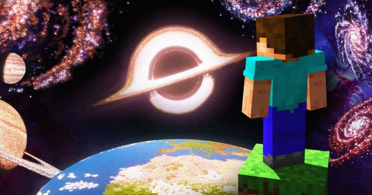 There's plenty of truly impressive Minecraft creations out there. But recreating galaxies and black holes? That might take the cake.