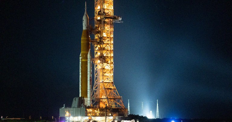 Winds reached 87 knots or 100 mph at the launch pad of NASA's SLS Moon rocket, which may have damaged it.