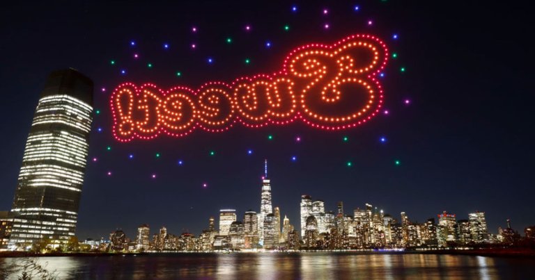 Five hundred drones took to the sky in NYC, not to entertain onlookers with a futuristic dance of lights — but to show them Candy Crush ads.