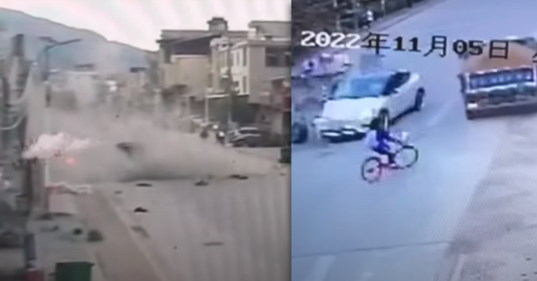 A Tesla driver was captured on video killing two people and injuring three others in China in an alleged brake malfunction.