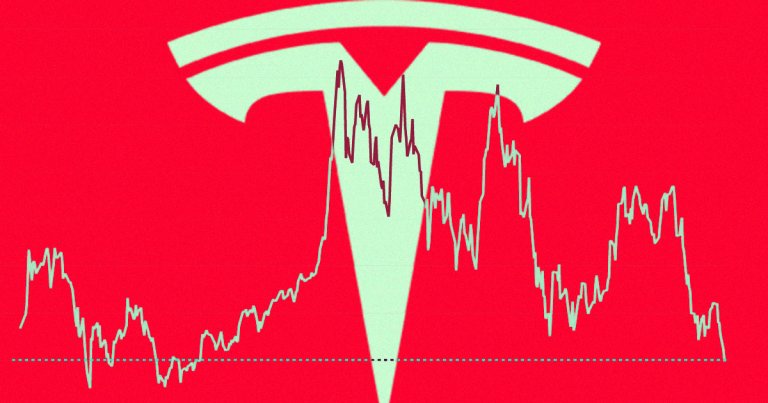 Bad news for Tesla investors — all that money you dumped into the company at the beginning of the year has been halved amid a major stock selloff.