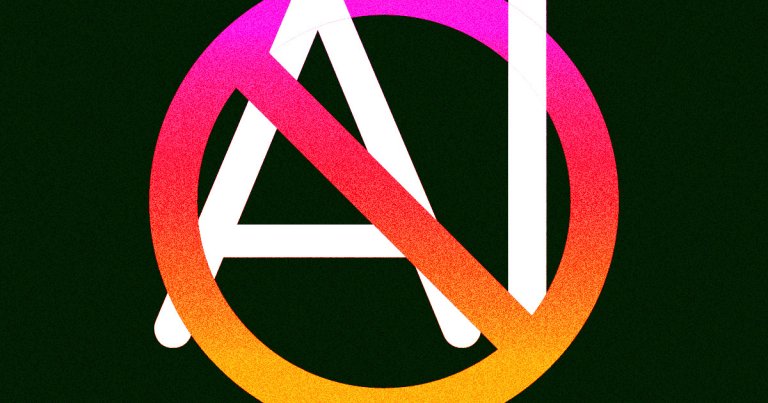 Artists on the online community ArtStation have flooded the website with anti-AI logos in a mass protest, potentially screwing with future AI models.