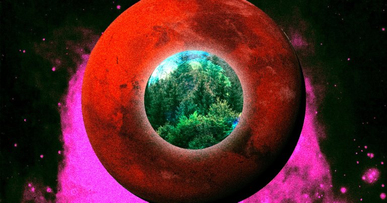 A scientist in the UK wants to build an old growth Earth forest in a bubble on surface of Mars, and honestly? He makes a good case.