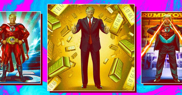 Former president Donald Trump absolutely grotesque NFT "trading cards," which sold for $99 each, were allegedly plagiarized. Cheers.