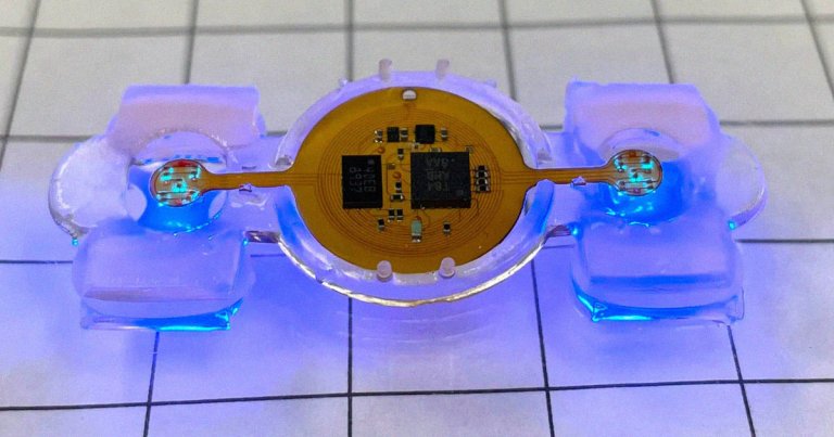 Scientists have created a a remote-controlled walking robot that runs on mouse muscle cells, Inverse reports, an eerie mashup.