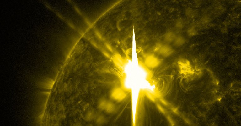 A team of researchers has made an unusual discovery: a series of "heartbeat"-like radio bursts emanating from a solar flare above the Sun's surface.