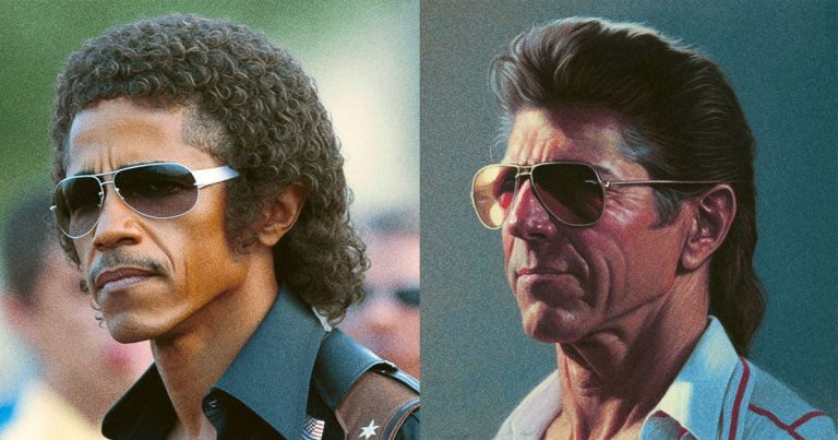 Nothing will make you feel more patriotic than this Twitter thread of mullet-headed US presidents, generated with the help of Midjourney's AI.