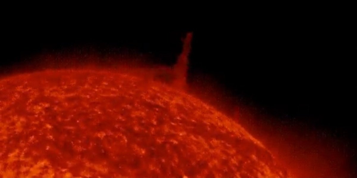 We're in Awe of This Massive Tornado of Plasma on the Surface of the Sun