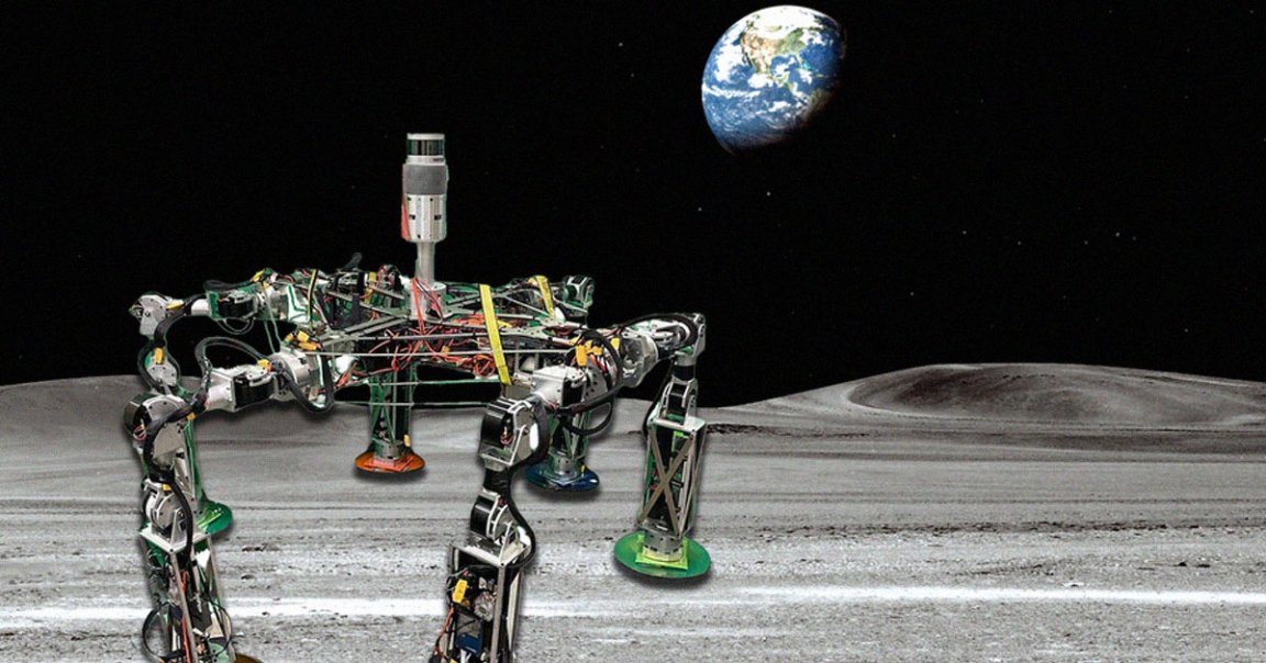 MIT students have dreamed up a lunar colony-building robot that's part spider and part worm — and looks 100% creepy as heck.