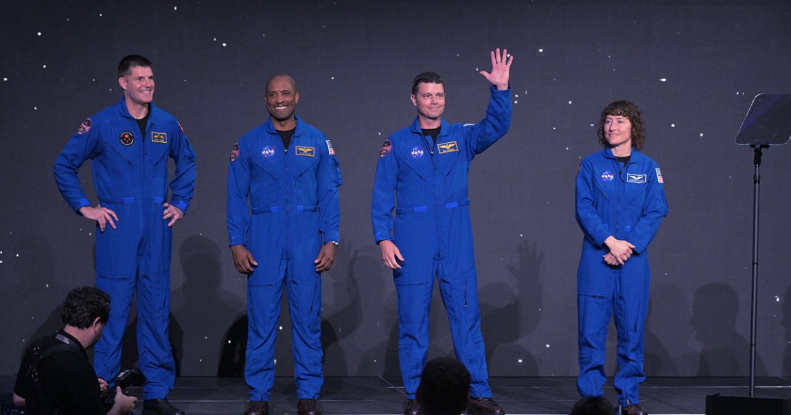 NASA astronaut chief Joe Acaba wanted to get three lucky astronauts all in the same meeting to tell them they were Moon-bound. Easier said than done.