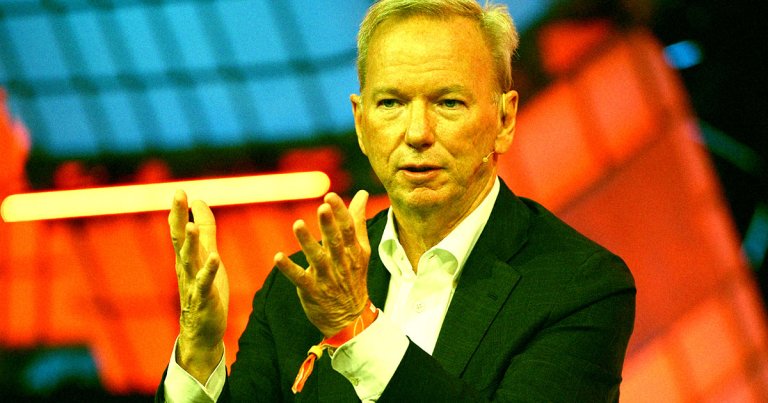 After warning that AI could kill us all, former Google CEO Eric Schmidt argued that AI could help fill in for the babies we're not having.
