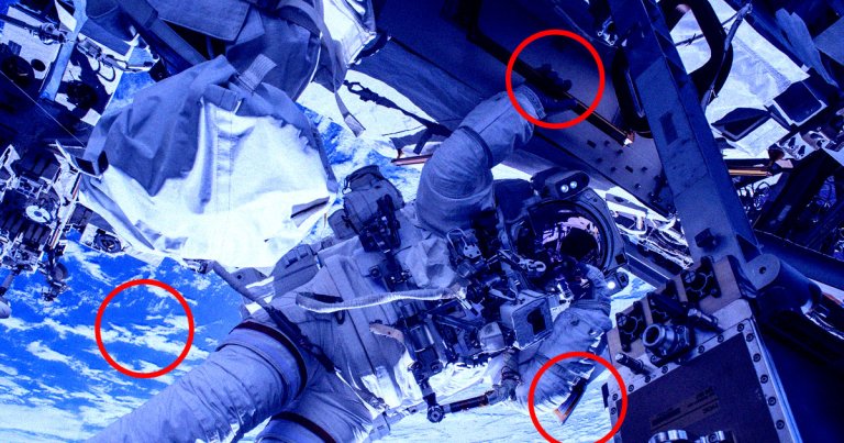 Conspiracy theorists are spreading rumors that NASA is faking the International Space Station and having astronauts float around underwater.
