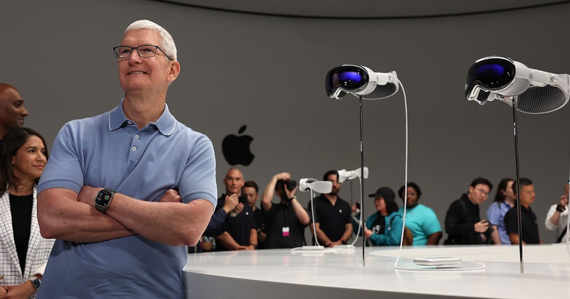 Apple's Vision Pro was launched with great fanfare but Apple execs have not been pictured wearing the AR device. Maybe because it looks dorky.