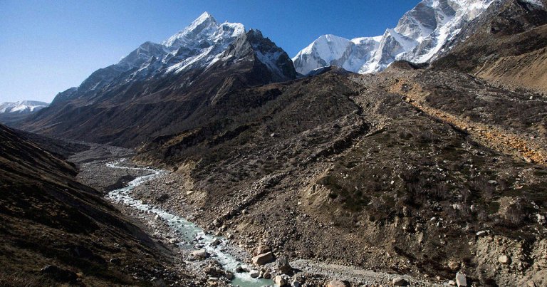 As much as 80 percent of the Himalayas' glaciers could vanish by the year 2100 if global temperatures rise by four degrees Celsius.
