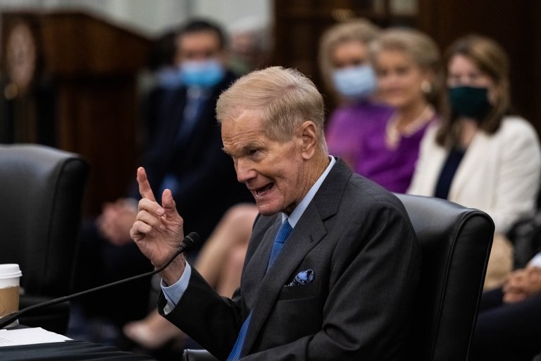 NASA chief Bill Nelson has Moon water on the mind — also, specifically, the idea that China might get to that precious Moon water first.