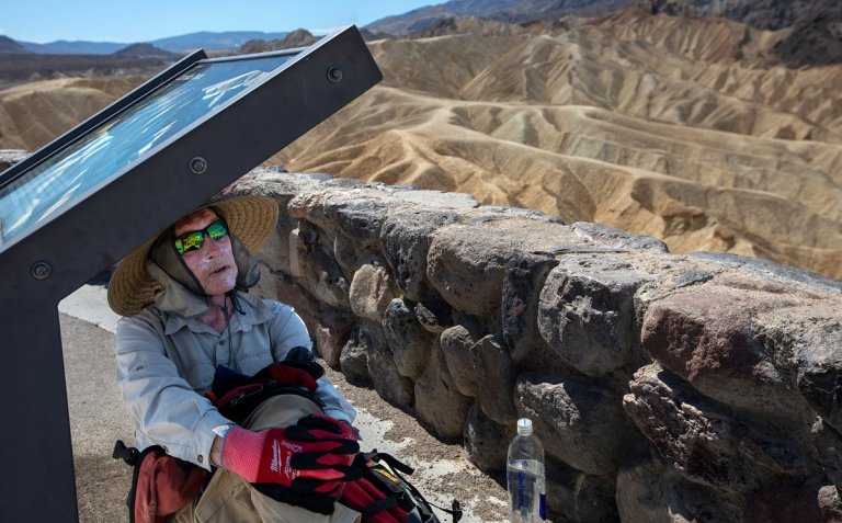 A 71-year-old hiker died in Death Valley, California just hours after giving an interview to the Los Angeles Times about his voyage.