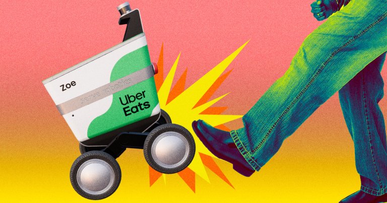 delivery robot vandalism