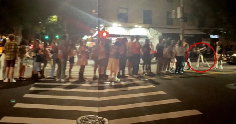 An entire crowd of people lined up and even started holding up traffic earlier this week — to gaze at Saturn through a telescope.