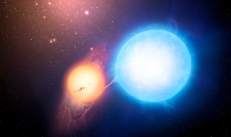 A pair of stars, one red dwarf, one brown dwarf, both of notable sizes small and large, have one of the tightest orbits ever spotted.