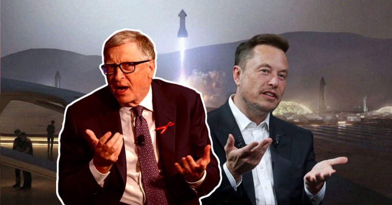 According to a new biography, Bill Gates became disillusioned with Elon Musk's efforts to colonize Mars and leave a doomed Earth behind.