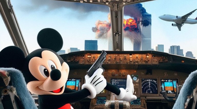 Apparently, Disney — a company famous for its fierce defense of its IP — doesn't have a squeak to say about AI-generated Terrorist Mickey.