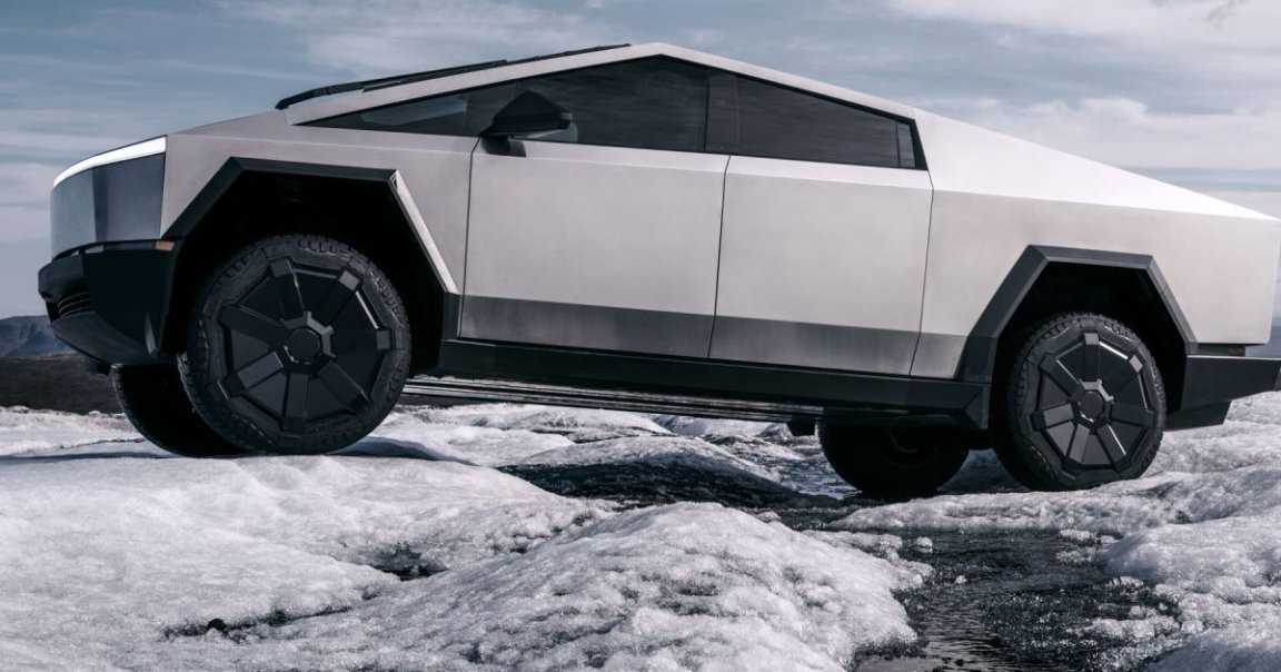 A top trim "Cyberbeast" model of Tesla's Cybertruck will cost just under $100,000. A rear-wheel model won't be available until 2025.