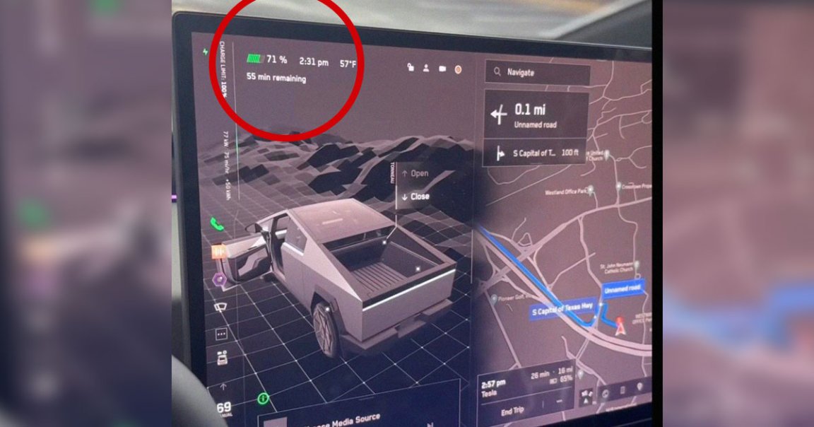 A new leaked video shows the interior of Tesla's long-awaited electric pickup, including a detailed breakdown of the UI and possibly range.