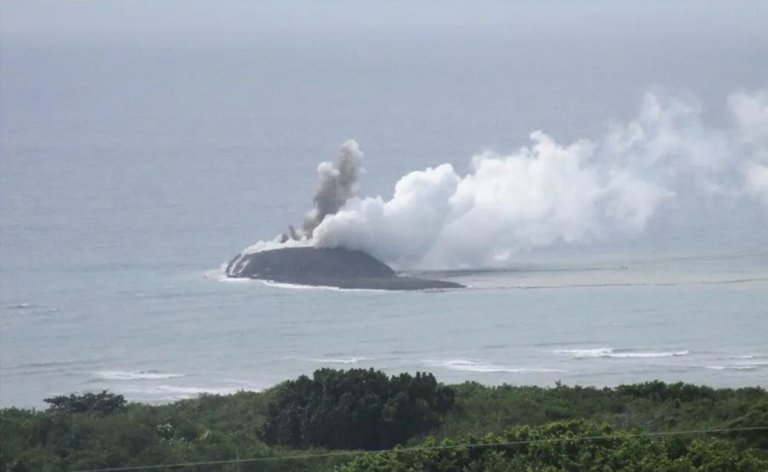 Globe owners, take heed: a new island has emerged from Japanese waters, the result of submarine volcanic activity off the coast of Iwo Jima.