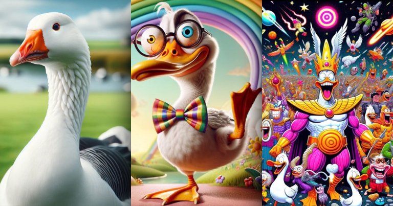 "For every 10 likes this gets, I will ask ChatGPT to make this goose a little sillier," robotics company CEO Garrett Scott McCurrach tweeted.