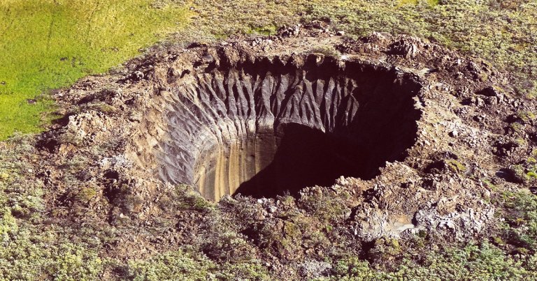 These suddenly exploding craters in Siberia could be caused by a build up of hot gas and rising temperatures due to climate change.
