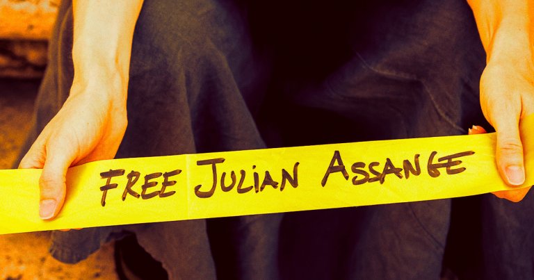 A Russian artist is threatening to destroy $45 million worth of art work if Wikileaks founder Julian Assange dies in prison.