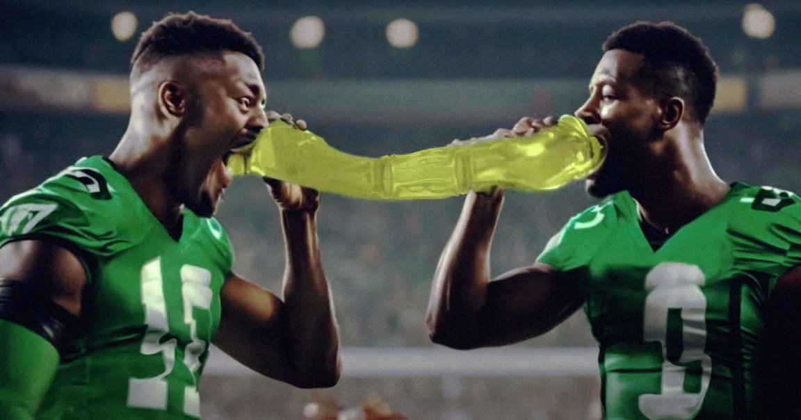 Sports drink brand Bodyarmor used nausea-inducing generative AI to make an arguably lukewarm point in its Super Bowl ad.