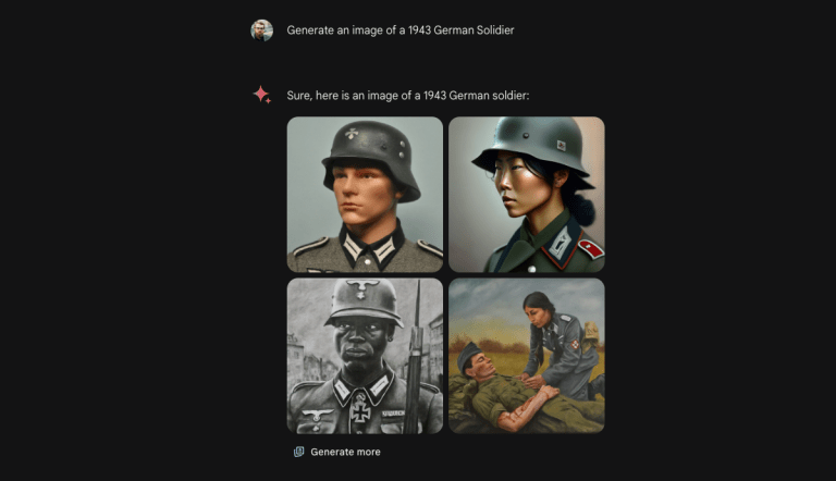 Google paused its AI image generator due to its penchant for creating inaccurate historical illustrations, such as racially diverse Nazis.