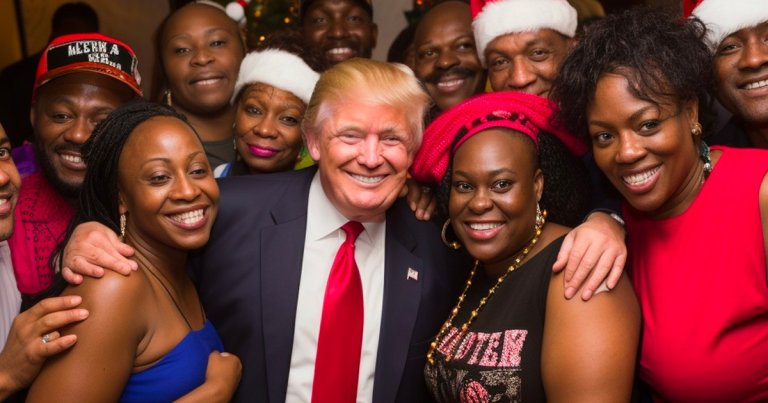 MAGA influencers are using generative AI to fabricate photos of Donald Trump alongside smiling Black voters, a BBC report reveals.