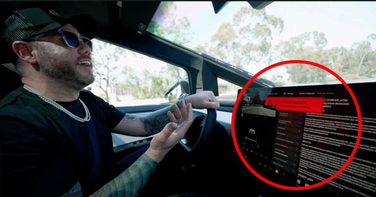 A YouTuber took possession of his brand-new, top-of-the-line Cybertruck — which broke down less than a mile into its maiden voyage.