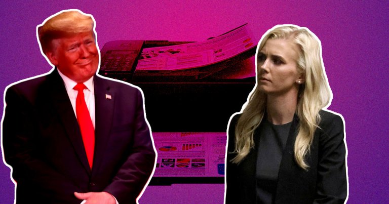 Former president Donald Trump hired former One America News host Natalie Harp as a personal messenger of only positive news.