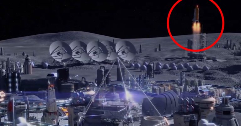 China has shown off a CGI video of its vision of an international lunar base, which features a NASA Space Shuttle for some reason.