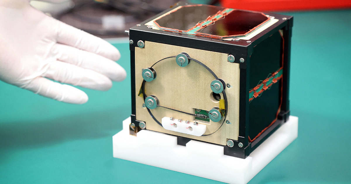 Astronauts Release Wooden Satellite From Space Station