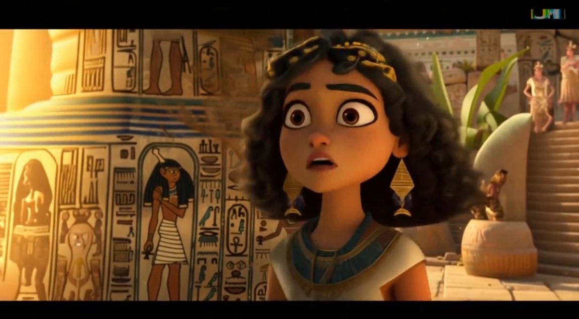 A cutesy Pixar-style animation clip featuring an Ancient Egyptian girl is going viral this week because it's entirely AI generated.