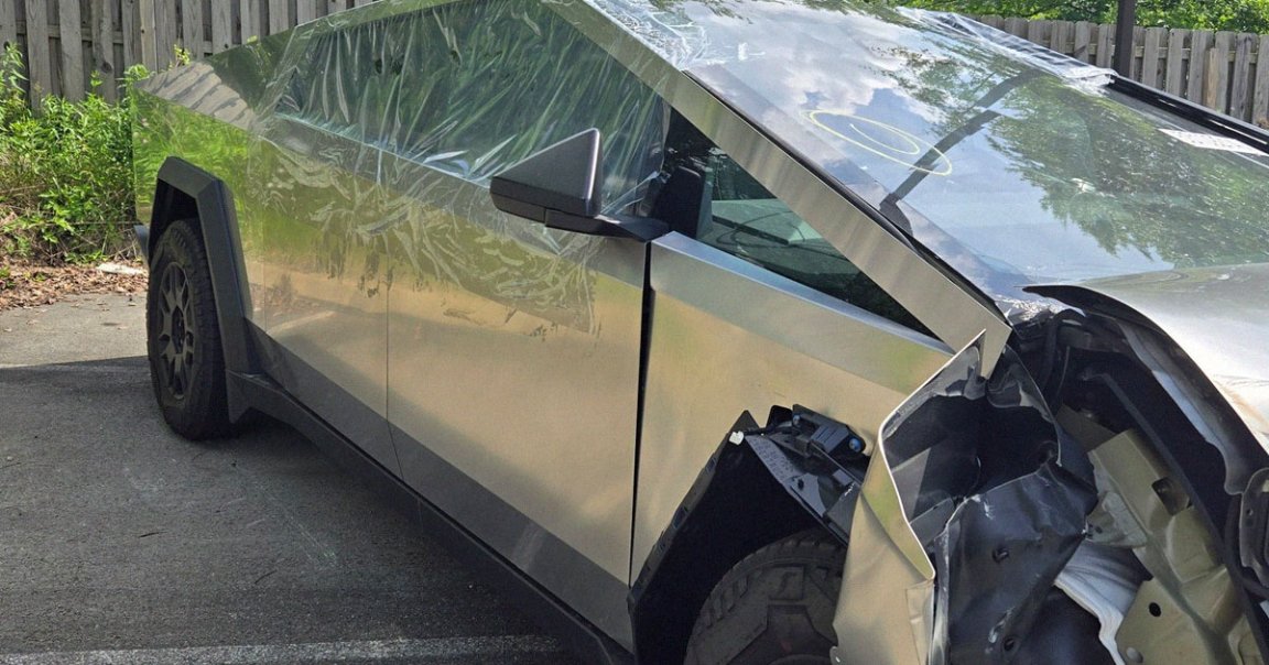 The owner of a brand new Cybertruck says he crashed it into his neighbor's yard after the vehicle's brakes suddenly stopped working.