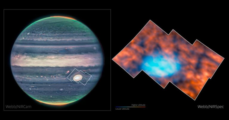 Astronomers using the James Webb have gleaned the secrets of Jupiter's overlooked region of upper atmosphere near its enormous storm.