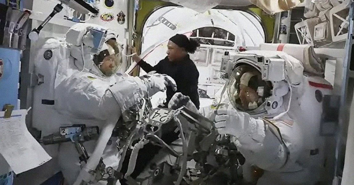 NASA is investigating why water spewed from astronaut Tracy Dyson's spacesuit on Monday. A July 2 spacewalk is still on the schedule.
