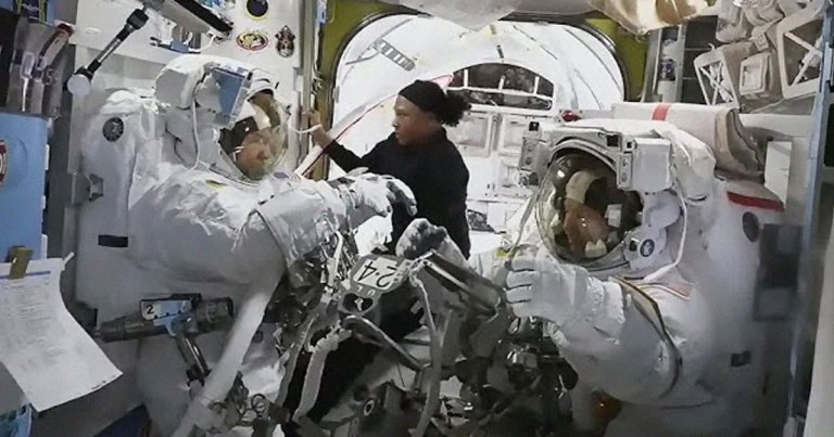 NASA is investigating why water spewed from astronaut Tracy Dyson's spacesuit on Monday. A July 2 spacewalk is still on the schedule.